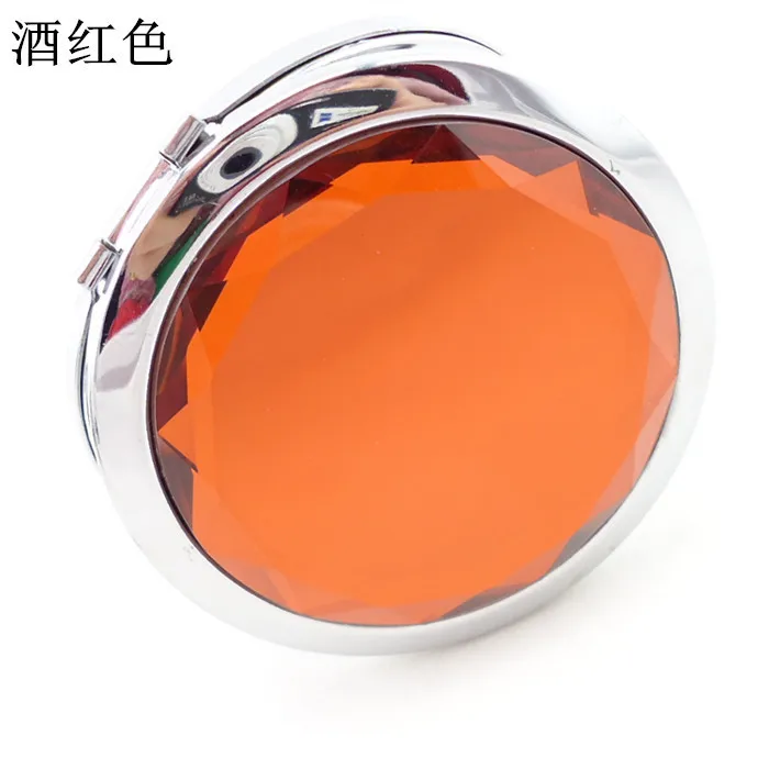 Espelho de Maquiagem Presente do Casamento Mulher Dobrável Espelho Compacto Cristal Metal Bolso Cosmético 100 Pçs - Lote 70mm 11 Espelhos para maquiagem
