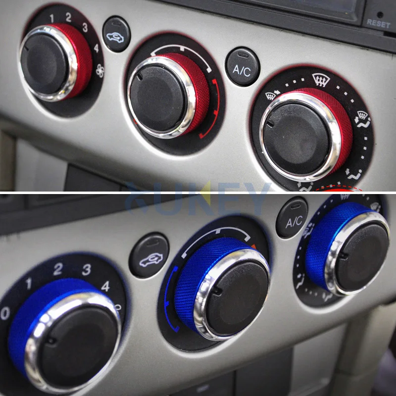 3Pc For Ford Galaxy MK3 Kuga MK1 Air Conditioning A/C Heater Climate Control Switch Knobs Button Dials Accessories Refitting