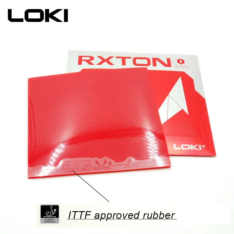 وكي RXTON1 ناشئين المعتمدة شبه لزجة تنس طاولة المطاط الصلب الإسفنج بينغ بونغ المطاط سريع هجوم الأحمر بينغبونغ المطاط