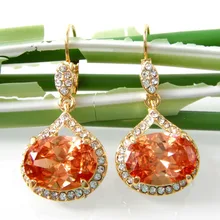 Navachi кристаллы синтез золотой кубический циркон кристалл желтый серьги-кольца оптом SMT2831