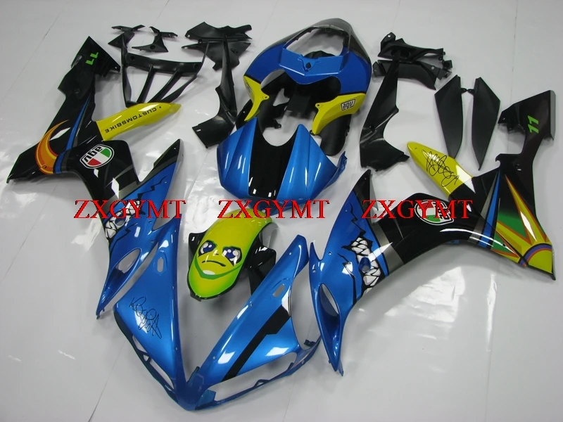 

Bodywork for YZF1000 R1 2004 - 2006 Fairings for YAMAHA YZFR1 04 06 Blue Black Shark Fairings YZF R1 04 06