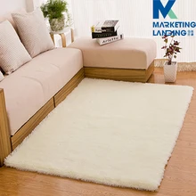 Бежевый белый мягкий пушистый коврик ковры для гостиной Декор Ковер Из Искусственного Меха длинный плюшевый коврик для спальни мохнатый ковер современный коврик