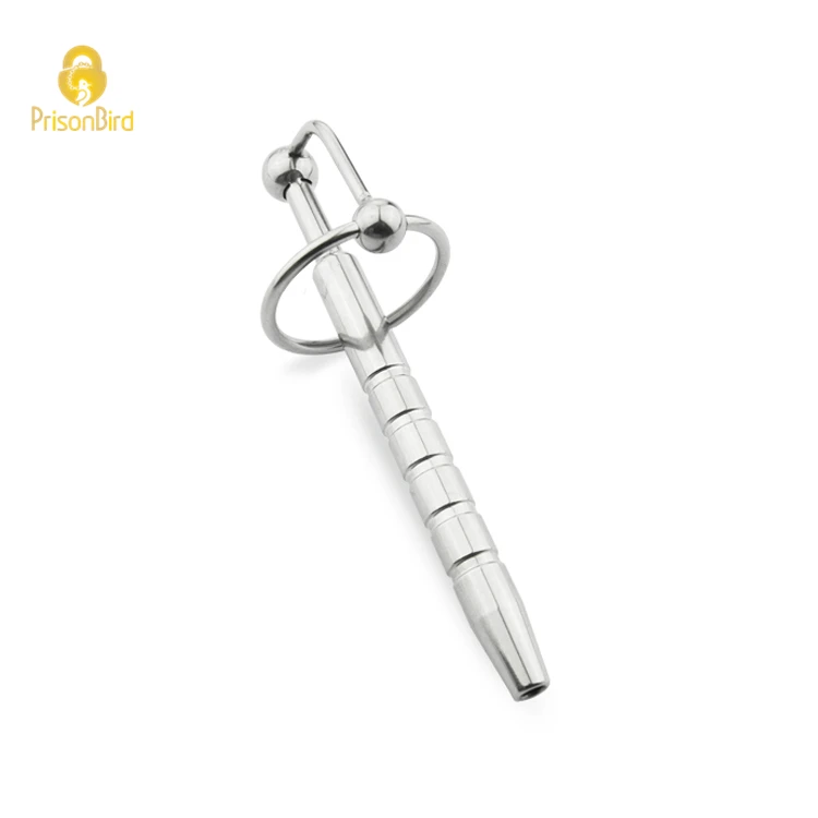 Male Stainless Steel Urethra Catheter Cock Ring Penis Urinary Plug Sex Toy Urethra Stimulate Dilator