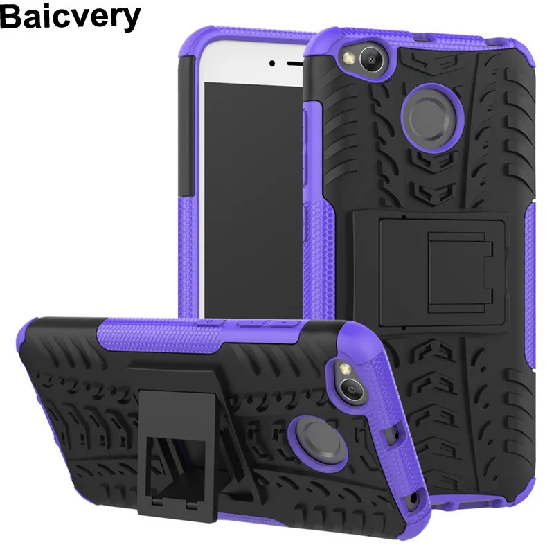 TPU Hybrid Armor Back Case For Xiaomi Redmi 4X Cover Heavy Duty Defender for hongmi 5.0'' |