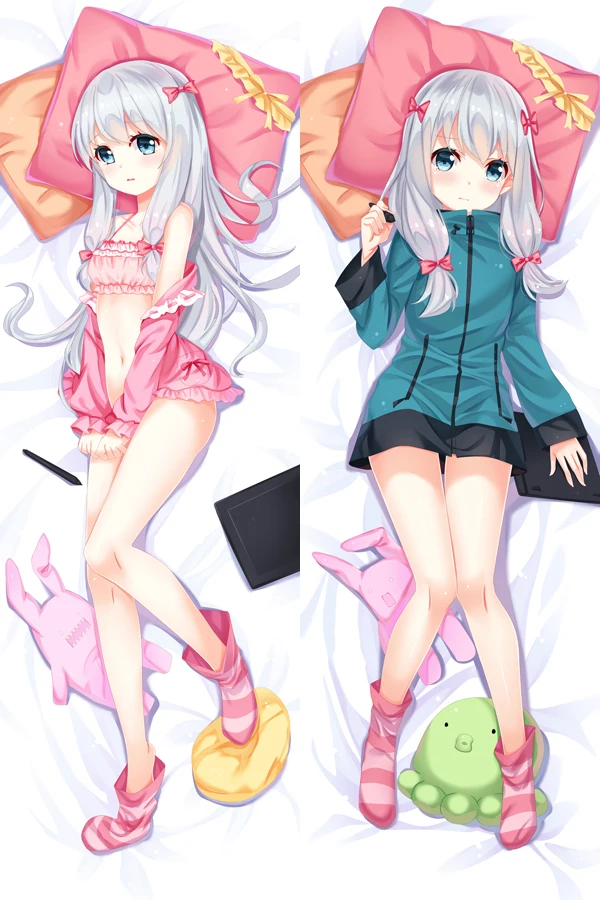 Izumi Sagiri Japan Anime Hugging Body Pillow Case eromanngasennsei Decorative pillows Anime