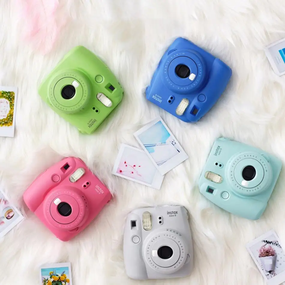 Фотокамера моментальной печати Fujifilm Instax Mini 9 с зеркалом для селфи Instax Mini для камеры Fuji Fujifilm Instax Mini 9 режим Hi-Key