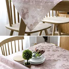Розовые цветы ПВХ прозрачное мягкое стекло покрытие стола протектор прямоугольник стол коврик настольная скатерть