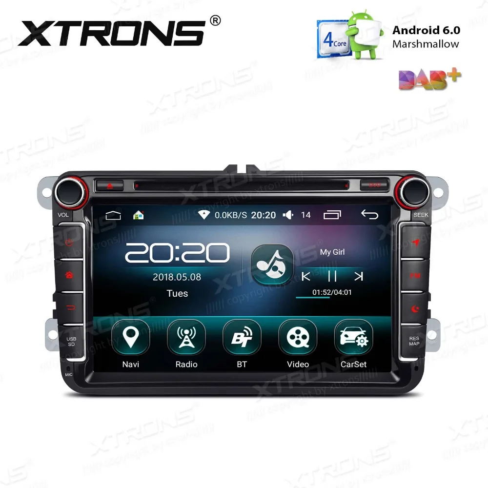 Автомобильный DVD плеер XTRONS на Android 7 дюймов стерео GPS навигация USB для Volkswagen Vento Sharan