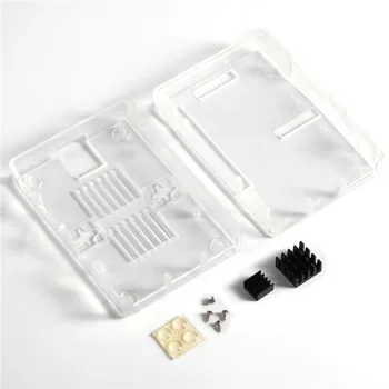 

Enclosure Protective Case For Raspberry Pi 3 Model B / Pi 2 Model B / Pi Model B+ with 2Pcs Heat Sink for RPi Shell Cover