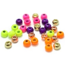 

40Pcs/Lot Hot Pink/Purple Tungsten Beads Fly Tying Materials