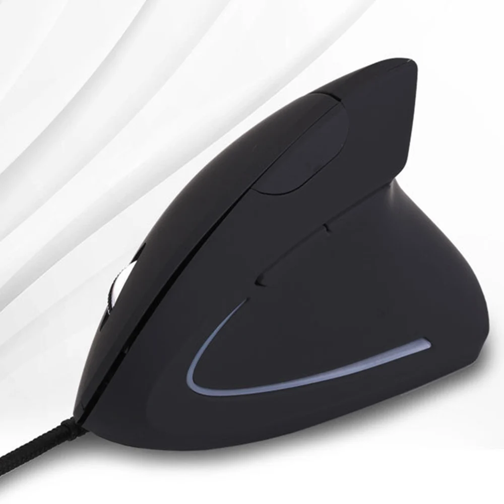 USB игровая беспроводная Вертикальная мышка Удобная практичная оптическая компьютерная игровая мышь для ноутбука PC мышь - Цвет: Right Hand Cable