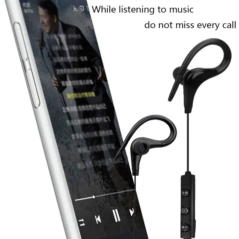 Bluetooth гарнитура Overfly Беспроводные спортивные наушники 4 1 с микрофоном для Xiaomi iphone