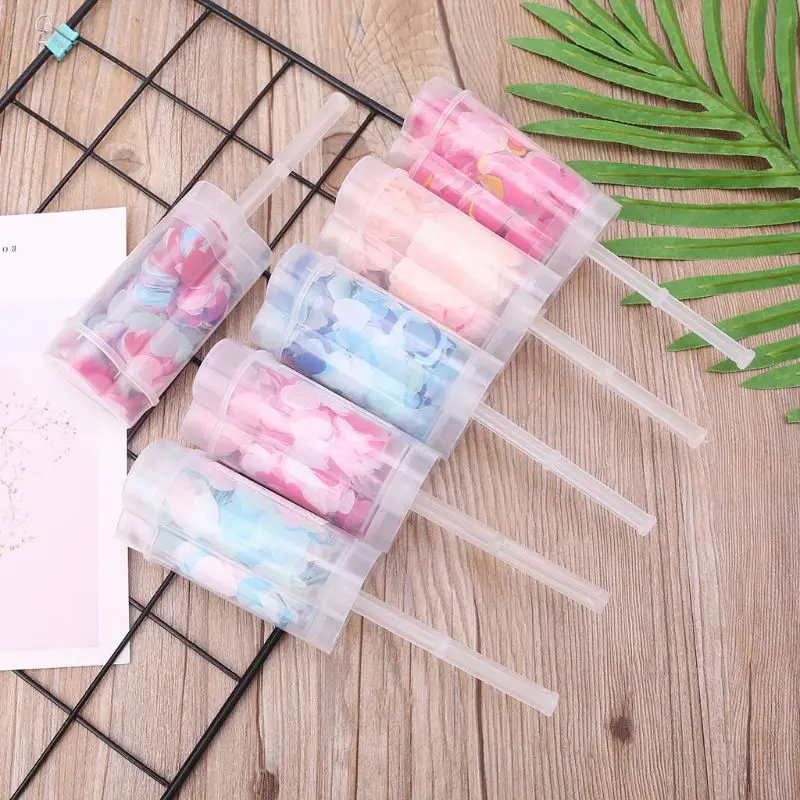

Heart Confetti Push Pop Container Wedding Birthday Anniversary Party Favor Supplies