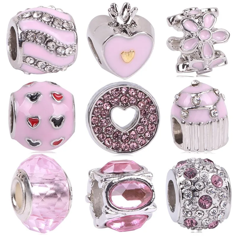 

AIFEILI European Silver Color Sparkling Crystal Butterfly Charms Fit Original Pandora Bracelet Pendant DIY Authentic Jewelry