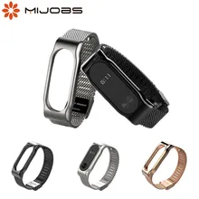 Mijobs Mi Band 2 Strap Bracelet wrist Mi band2 strap Smart Band MiBand 2 Strap Wristband black Magnet Metal for xiaomi Mi Band 2 : image Mijobs Mi Band 2 Strap Bracelet wrist Mi band2 strap Smart Band MiBand 2 Strap Wristband black Magnet Metal for xiaomi Mi Band 2