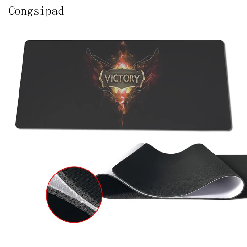 Congsipad League Of Legends Victory Super Large Size 90cm40cm Mouse Pads Speed Computer Gaming Mouse Pad Locking Edge Table Mat