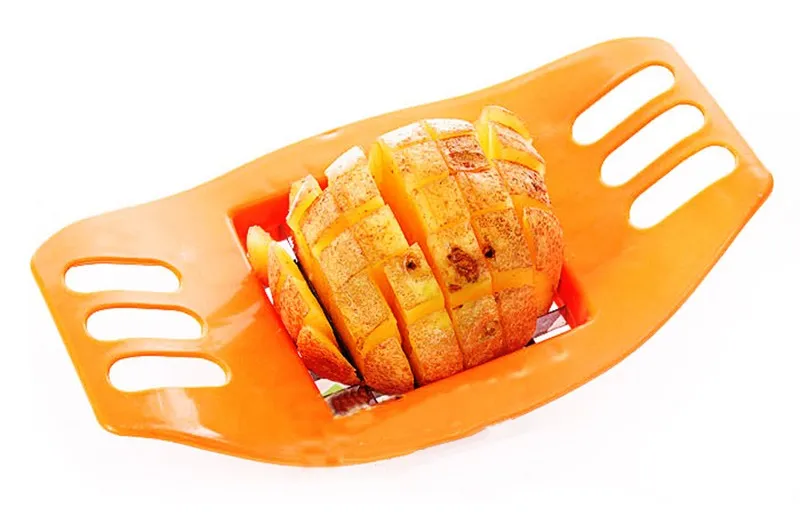 Качественный нож из нержавеющей стали для резки картофеля, измельчитель, фри, чипсы для картофеля, овощерезка для фруктов, измельчители, легкие кухонные инструменты