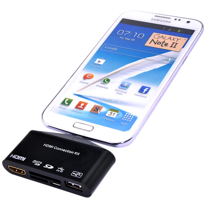 Micro USB OTG SD Card Reader HDTV HDMI Adapter For Samsung Galaxy S4 S3