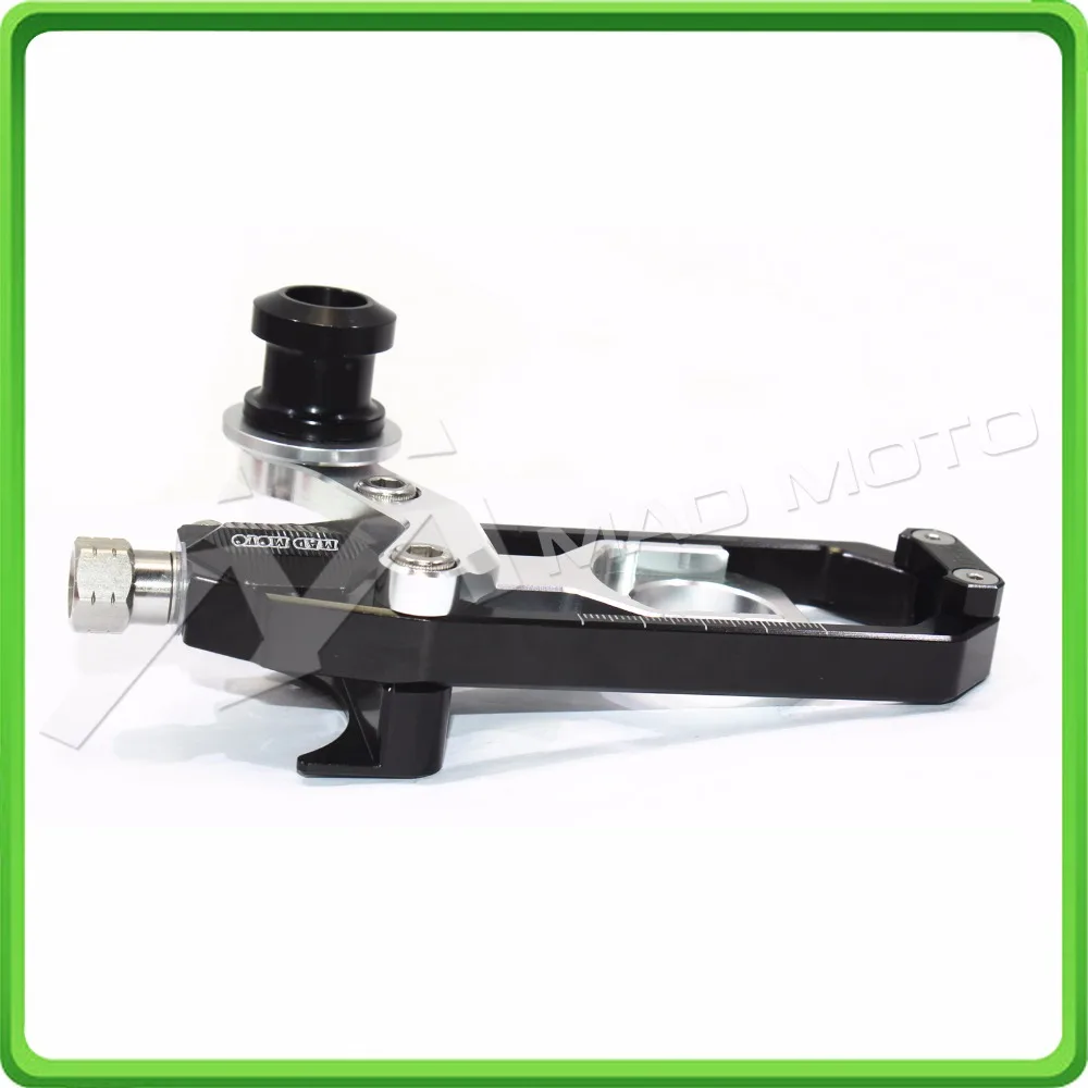 Motorcycle Chain Tensioner Adjuster with bobbin fit for APRILIA RSV4 2009 2010 2011 2012 2013 2014 Black & Silver (10)