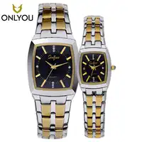 ONLYOU Men Watch Casual Fashion Lover Watches Waterproof Square Gold Ladies Quartz wristwatch Male Clock Relogio Masculino