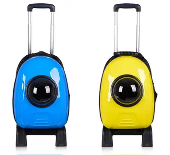 

Mutil-purpose Outdoor Portable Cat Trolley bag Small Dog handbag Breathable Pet backpack