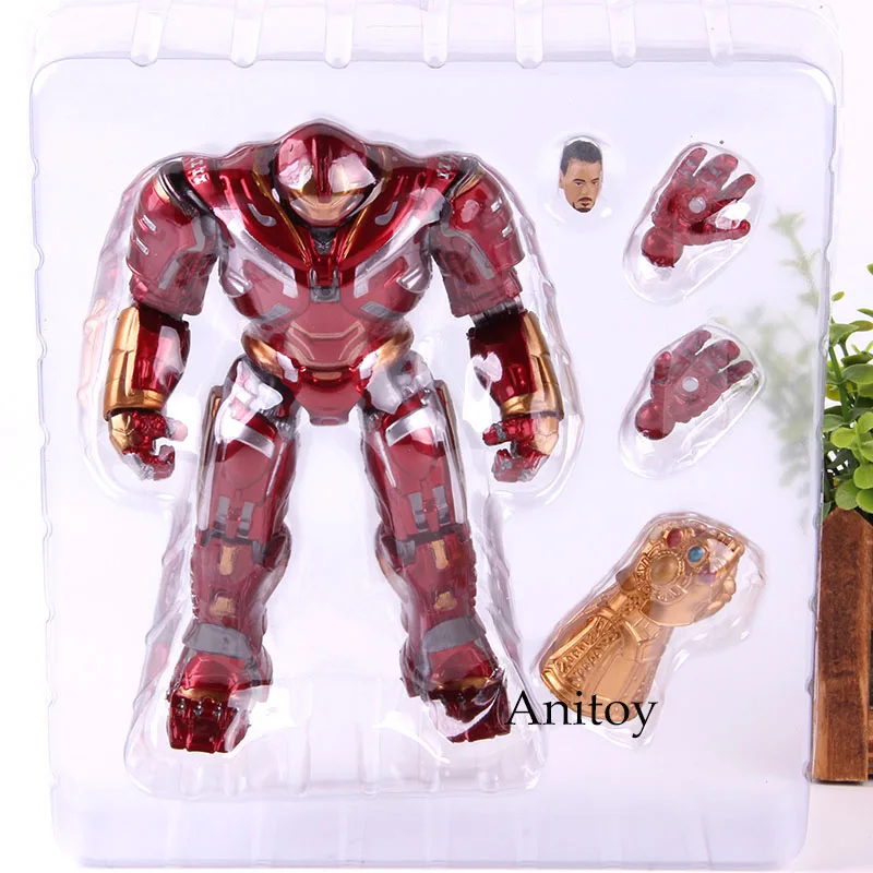 without retail box Marvel Hulkbuster Мстители эндгейм фигурка халкбастер Mark44 со светодиодный светильник ПВХ фигурка Коллекционная модель игрушки - Цвет: without retail box
