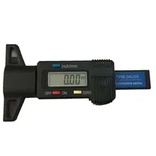 0,01 mCar шины цифровой протектора глубина Манометр 0-25,4 мм/0-" электронный протектора тормозная колодка башмак манометр глубина тестер Манометр метр с посылка кой