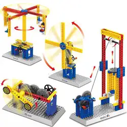 Механические строительные блоки детские научная образовательная игрушки