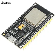 Плата разработки ESP32 для Arduino, беспроводная, Wi-Fi, Bluetooth, двухъядерный, CP2104, фильтры, модуль питания 2,4 ГГц, RF ESP32 Плата разработки ESP32 для Arduino, беспроводная, Wi-Fi, Bluetooth, двухъядерный, CP2104, фильтры, модуль питания 2,4 ГГц, RF ESP32