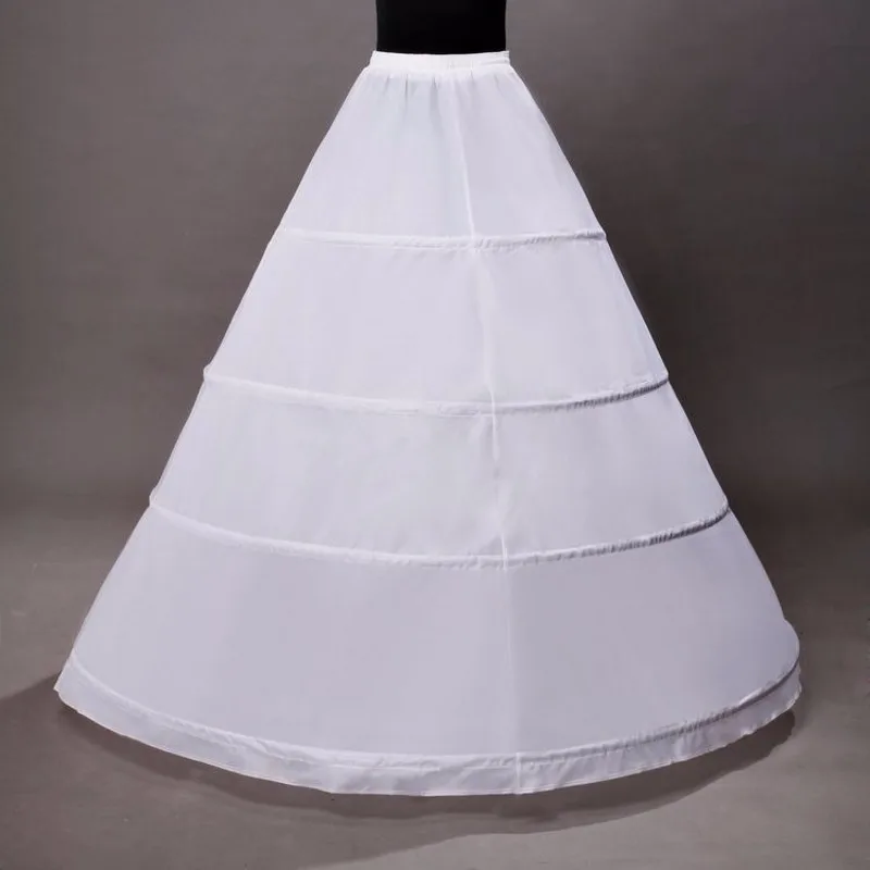 Длинная юбка-американка для свадебных платьев Женская Нижняя юбка белая кринолин jupon sottogon
