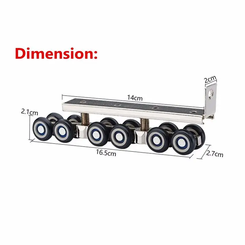 1 пар/уп. холоднокатаная стальная раздвижная деревянная дверь шкаф аппаратный комплект двери колеса Ролик 12 колеса вешалки ролик