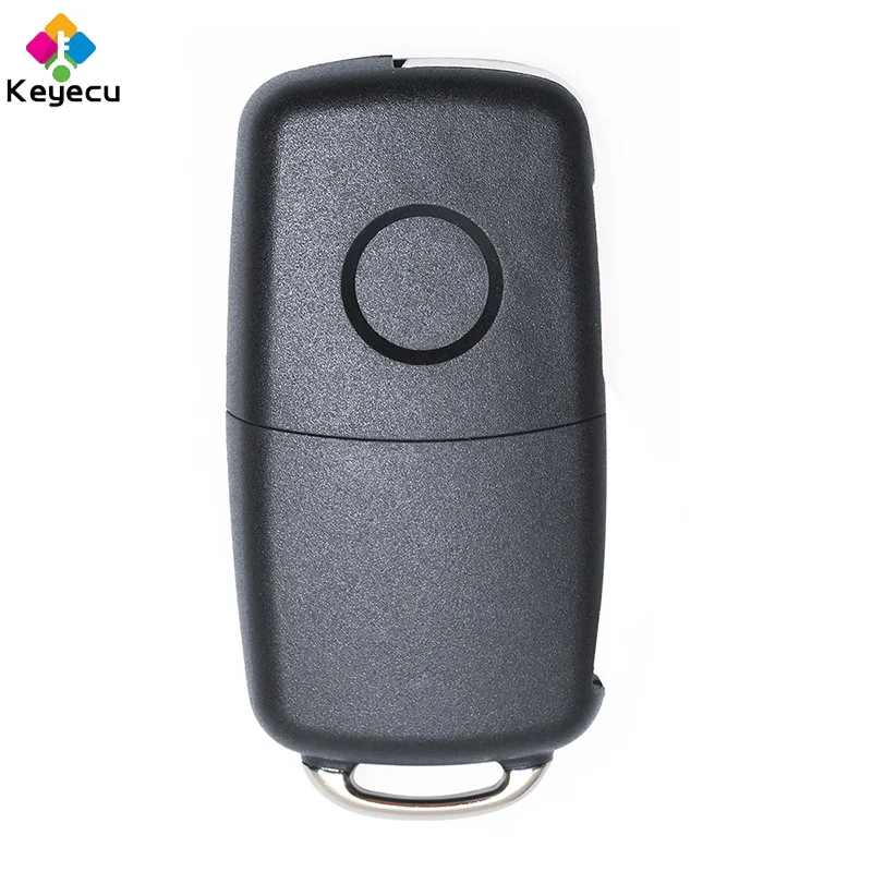KEYECU Flip Remote Car Key Shell Case 2 3 Buttons Fob for Volkswagen Seat Skoda Citigo Octavia Rabid Roomster Yeti key case car key shell key shell