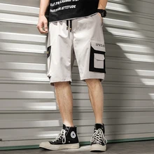 Мужские шорты спортивные хип-хоп Уличная летняя Военная хлопковая мужские бермуды m-xxxl карго свободные мужские спортивные шорты