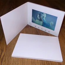 7 дюймовый экран 1GB брошюра универсальная видео поздравительные открытки модный дизайн видео рекламные карты просмотр брошюры горячая распродажа