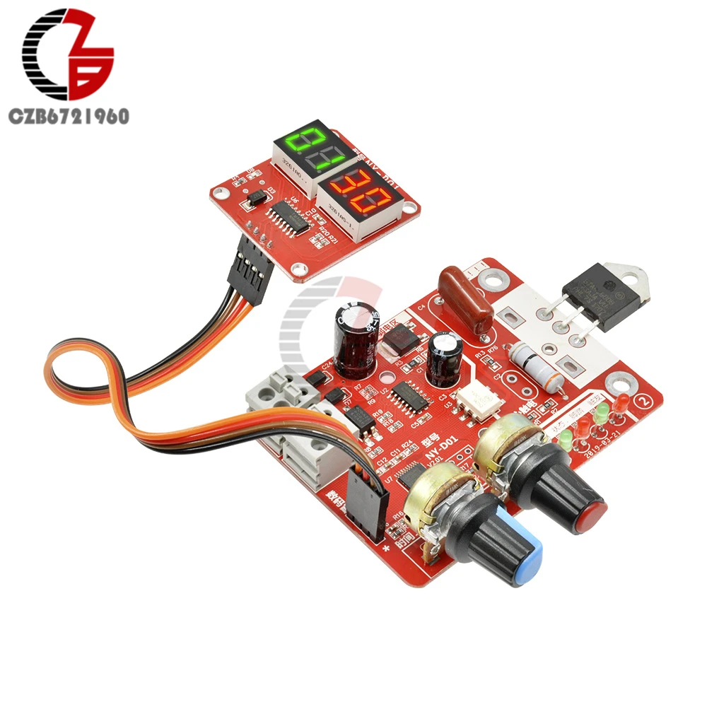 40A 100A точечный сварщик времени и тока управления Лер доска светодиодный цифровой Dsiplay точечный сварочный аппарат панель управления триггер
