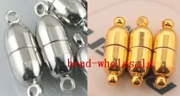 

OMH wholesale 19mm 10Sets Silver Plated & for choose Round Ball Magnetic Clasps Charms Magnet button beads OMH37