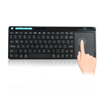 

Mini Rii K18 Wireless 2.4G English Keyboard Touchpad Remote Control For Android TV Box Notebook Tablet PC