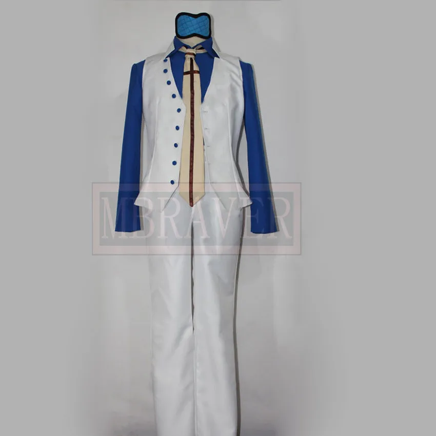 One Piece Navy Admiral Aokiji Kuzan Blue Pheasant Cosplay Costume One