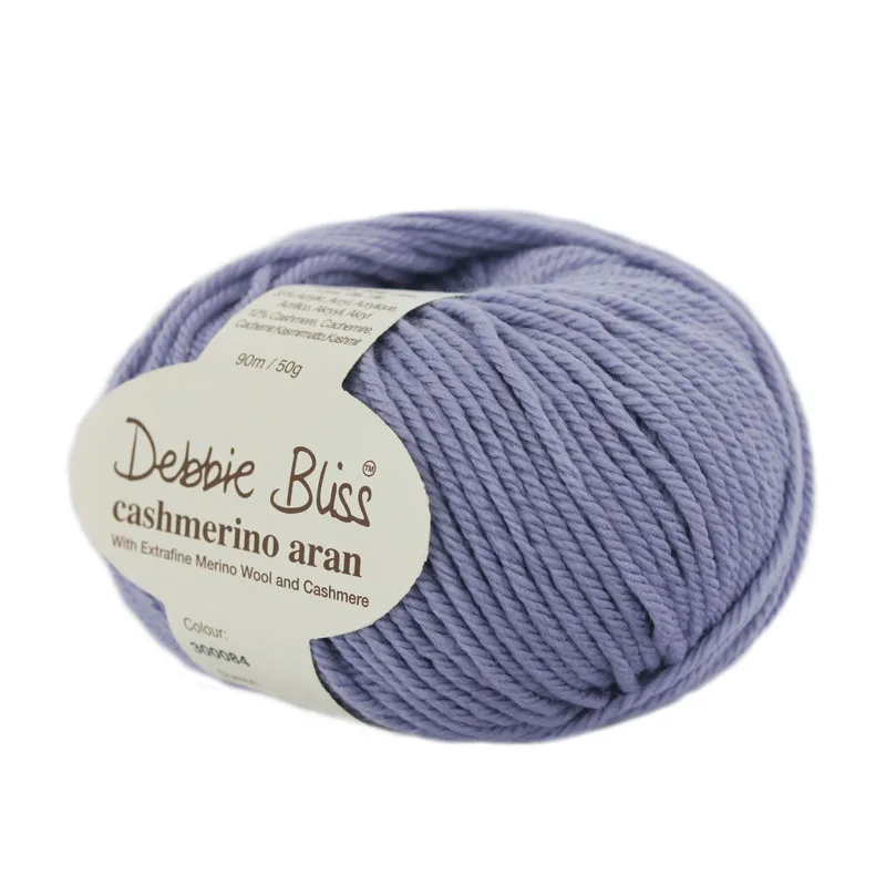 5*50 г шар Debbie Bliss Cashmerino Aran пряжа шерстяная пряжа импортная Ручная Пряжа Вязание крючком средняя толстая пряжа - Цвет: 84 Lilac