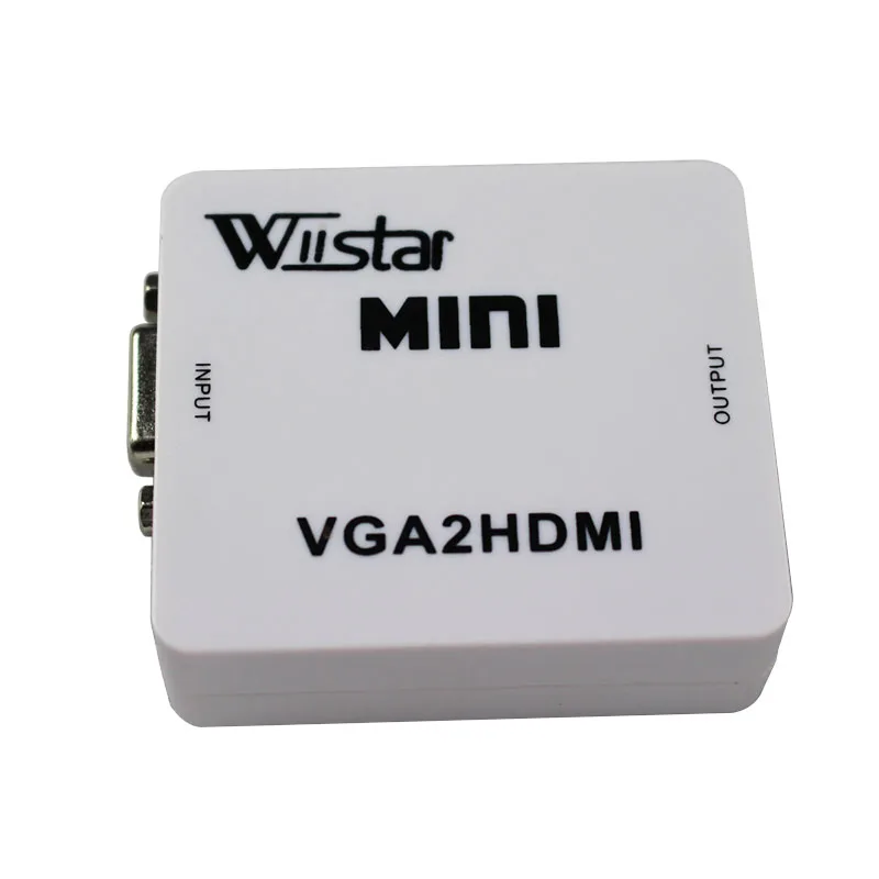 Wiistar мини Vga конвертер Hdmi 1080 P 60 Гц VGA2HDMI конвертер адаптер для Xbox 360 PS3 PC DVD