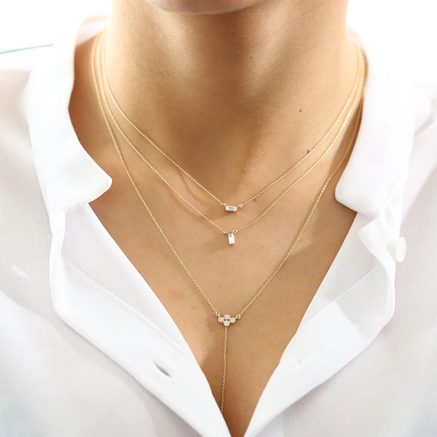 Кулон с изумрудом из желтого золота цепочкой 14 каратного 3 Х5 мм|pendant chain necklace|pendant