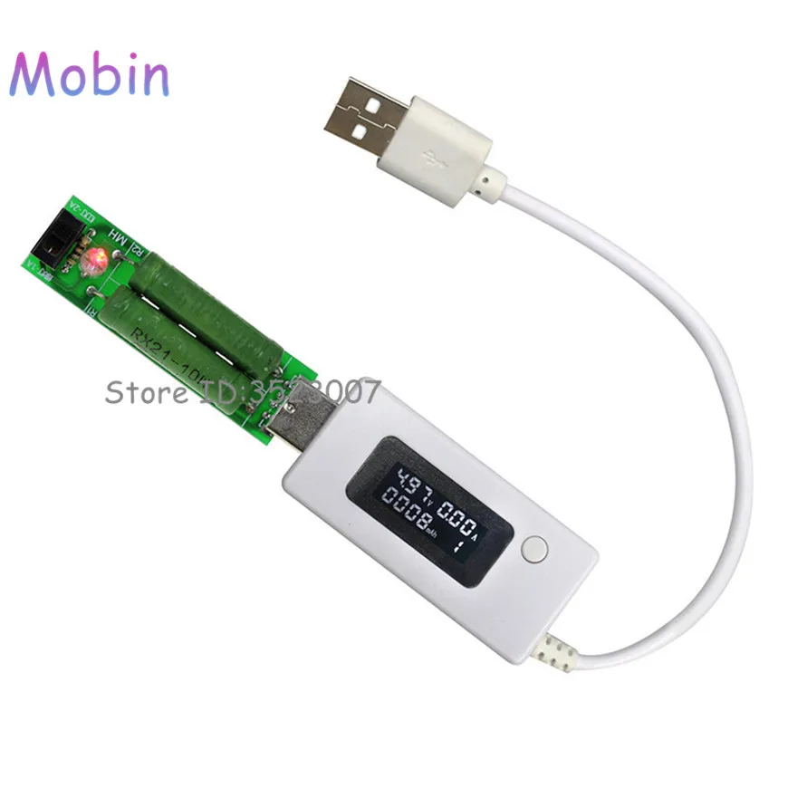 10PCS/LOT LCD USB Mini Voltage and Current Detector Mobile Power