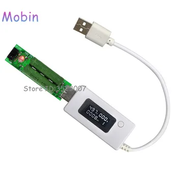 

10PCS/LOT LCD USB Mini Voltage and Current Detector Mobile Power Charger Tester Meter with load resistor Free shipping
