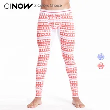 Новые мужские сексуальные подштанники удобный мягкий хлопок модный принт цветок теплые кальсоны с подогревом нижнее белье тонкие леггинсы