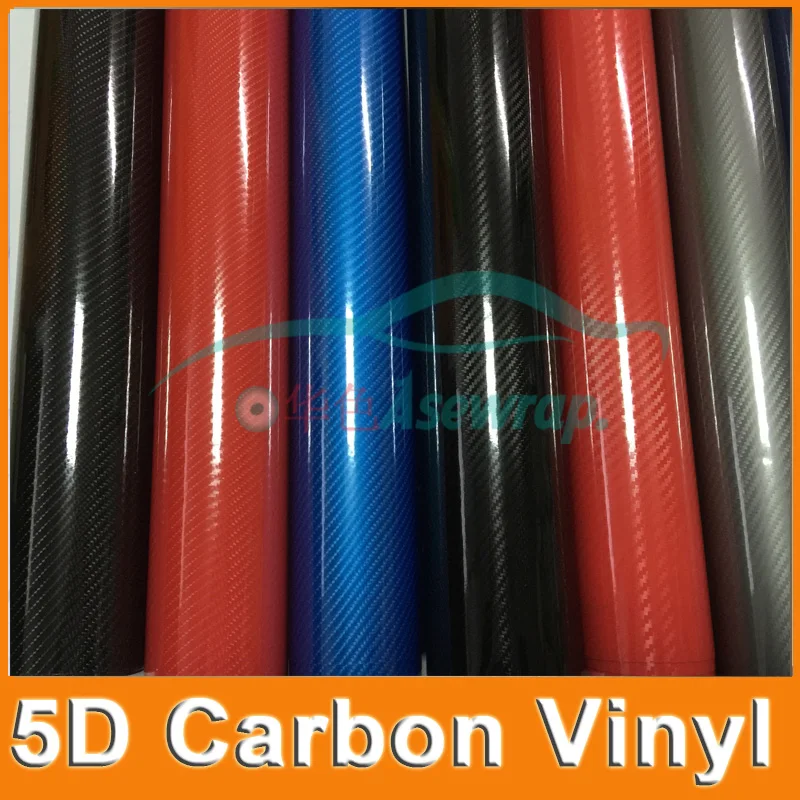 

10cm x 152cm 5D carbon fiber vinyl High Glossy Vinyl Wrap Motorcycle Car Styling Accessories Interior car sticker vinyl rolls