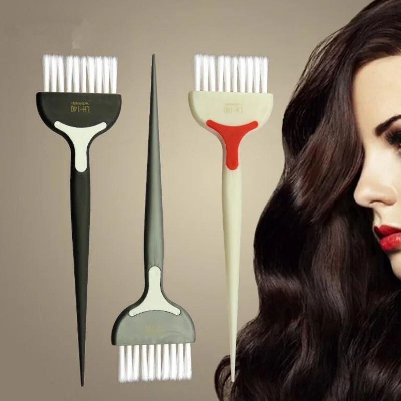 

Random Color Hairstyling Dye Hair Brush Bleach Tint Perm Application Dye Coloring Comb Styling Hairdressing Barber Dyeing Tool