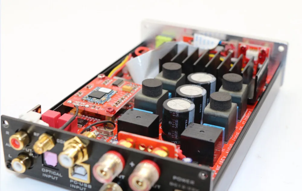 US $98.79 2018 FXAudio D802C PRO Full Digital Amplifier BT42 Input USBRCAOpticalCoaxial Input 24Bit192KHz 80W2 No Power Adapter