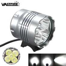 10000Lm Bike Lights 5x XM-L T6 LED Front Bicycle Headlight 3 Modes Bike Lamp +Battery Pack+ Rear Light
