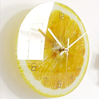 

Cute Fruit Cartoon Wall Clock Kids Clock Mechanism Watch In Wall Home Reloj Pared Modern Design Clocks Wall Digital Decor WZH221
