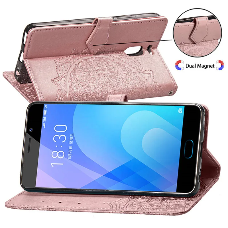 Чехол книжка с рисунком мандалы для Meizu M6 Note M721 M721H M721C M721M M721Q M721L чехол бумажник M5S